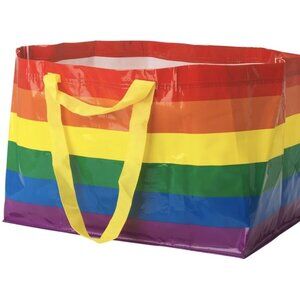 Reusable Shopping Tote Bag Ikea Rainbow Pride Double Handle Large Striped mq